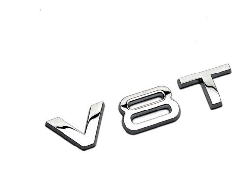 Audi V8T ZNACZEK EMBLEMAT S-LINE CHROMOWANY HIT