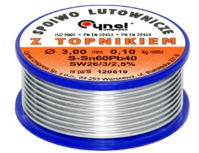 Spoiwo CYNA 3mm z topnikiem 100g 0,1kg FV(3034)