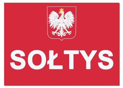 SOŁTYS tablica TABLICZKA ZNAK 21x15 szyld PCV