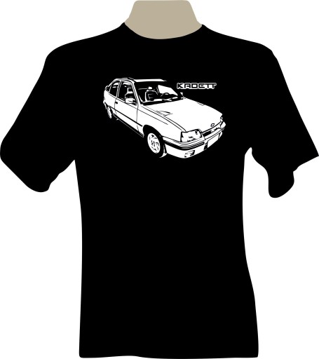 KOSZULKA T-shirt z nadrukiem fana opel KADETT E