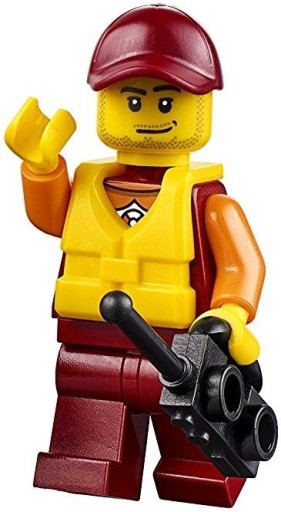 D6*LEGO FIGURKA cty0810 RATOWNIK w KAPOKU KRÓTKOFALÓWKA, NOWE