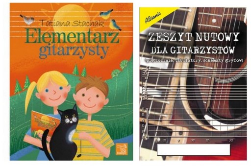 Elementarz gitarzysty +Zeszyt nutowy dla gitarzyst