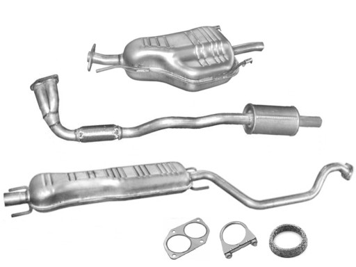 OPEL ZAFIRA A 1.6 1.8 (rok 1999-2000) TŁUMIKI + OBEJMA PIERŚCIEŃ USZCZELKA