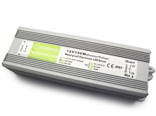 ZASILACZ HERMETYCZNY 12V 150W 12A TAŚMA LED IP67