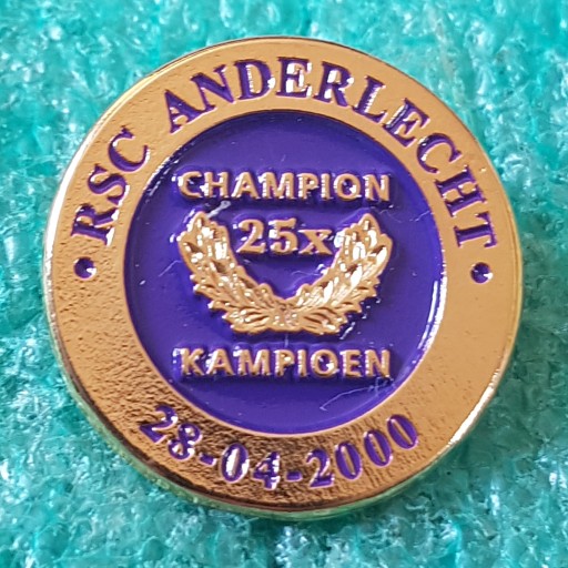 ODZNAKA RSC ANDERLECHT 25X CHAMPION 28.04.2000