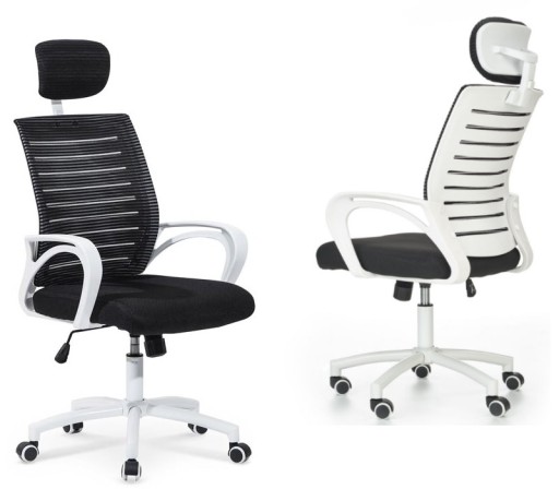 Fotel biurowy SOCKET ergonomiczny, obrotowy CZARNY