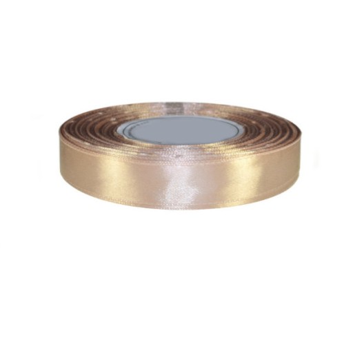 Tasiemka satynowa 12mm 32mb BEŻOWY 8129 wstążka