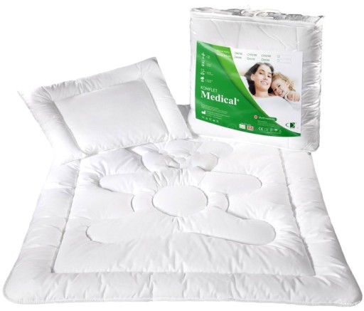 Komplet kołdra MEDICAL 135x100 60x40 Pościel dla dzieci