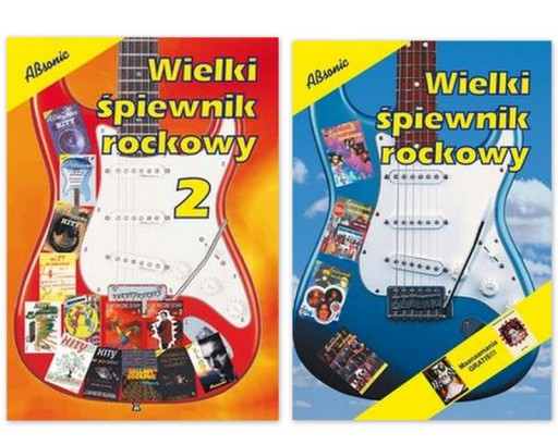 WIELKI śpiewnik rockowy - komplet chwyty na gitarę