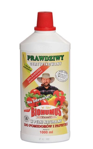 BIOHUMUS EXTRA DO POMIDORÓW I PAPRYKI 1,0 L EKO