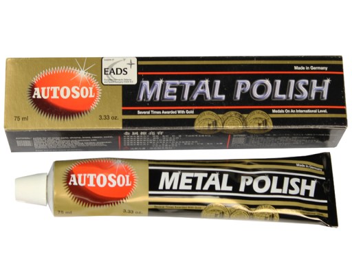 AUTOSOL METAL POLISH pasta polerska 75ml do KAŻDEGO KOLOROWEGO METALU 382