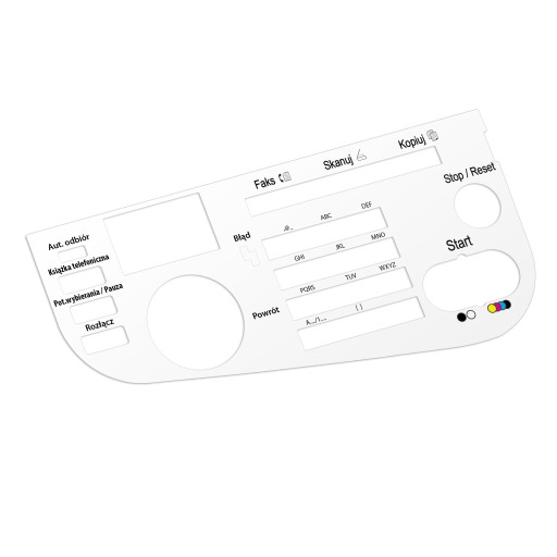 Konica Minolta Bizhub C25/C3110 Naklejka panel/Mat