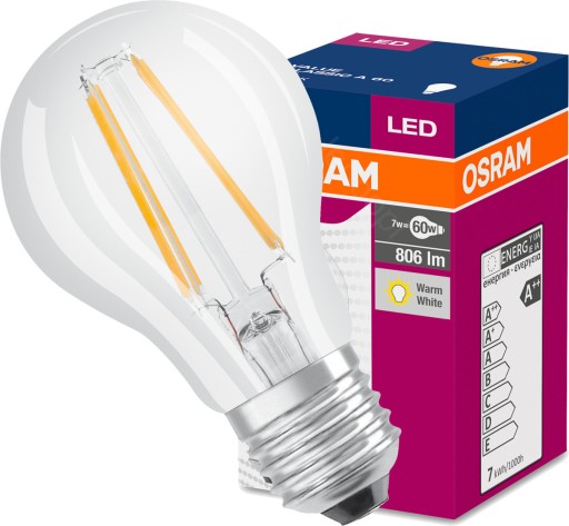 Żarówka LED FILAMENT E27 7W 60W 806lm 2700K OSRAM