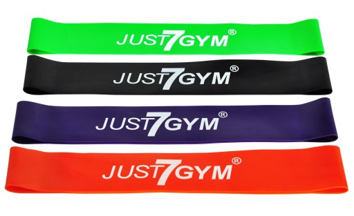 ZESTAW 4 SZT GUM MINI BAND TAŚMA OPOROWA FITNESS