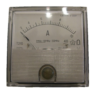 Amperomierz T210 0-10A 1MHz-10MHz-30MHz