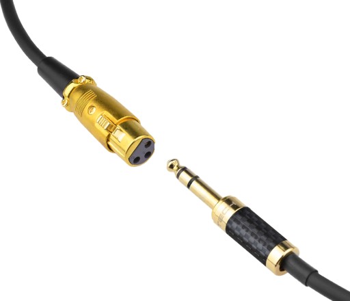 Kabel przewód 6,3 Jack stereo XLR żeński Klotz 1,5