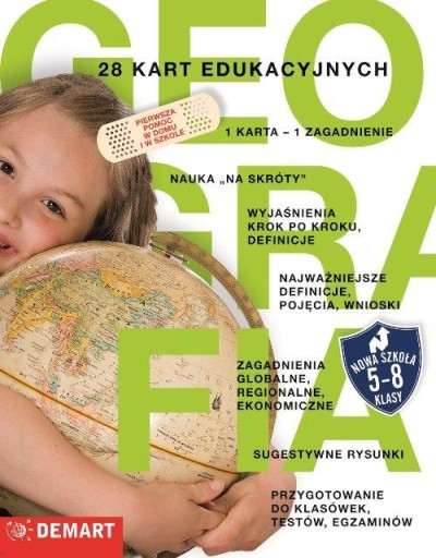 Karty edukacyjne Geografia klasy V-VIII pomoc nauk