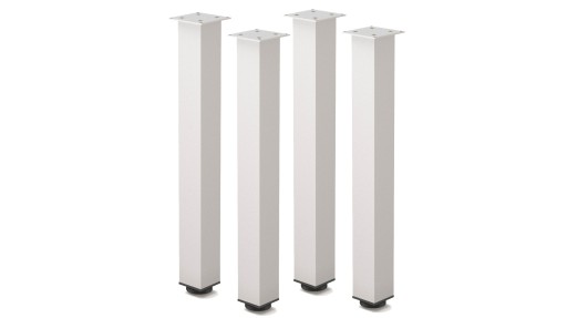 4 X ALU NOGA DO STOŁU BLATU H 710 MM REGULOWANA