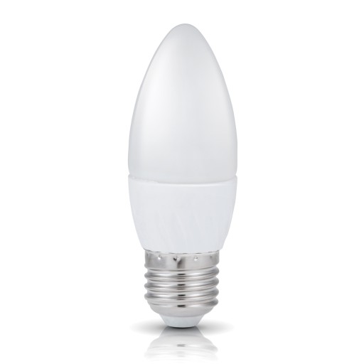 ŻARÓWKA LED 4,5W ~35W Świeczka E27 CIEPŁA BIAŁA
