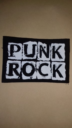 PUNK ROCK - Naszywka sitodruk !