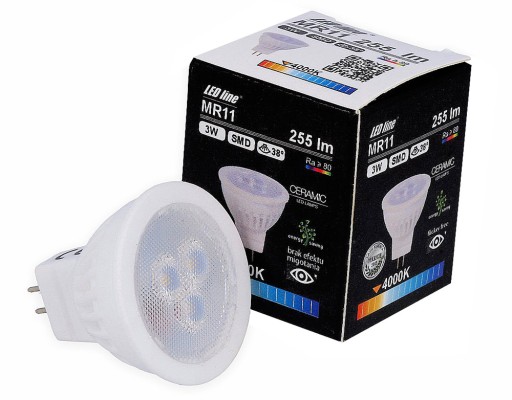 Żarówka LED MR11 3W CERAMIC 38' 255lm dzienna