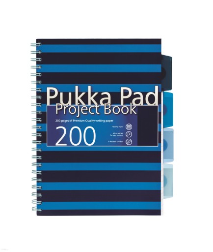 Kołozeszyt Project Pukka Pad B5/200 Navy blue