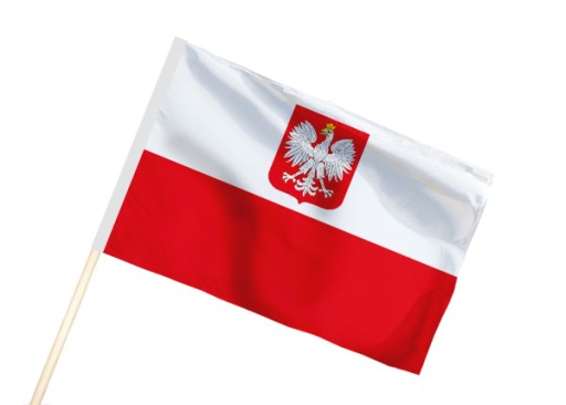 Polska z godłem Flaga 90x60 Flagi Polski NA TUNEL