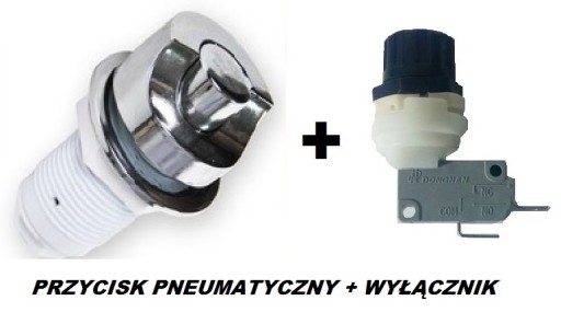 PRZYCISK PNEUMATYCZNY + przekaźnik / włącznik elektryczny do pompy młynka