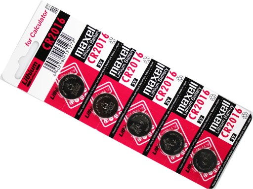 5x BATERIA LITOWA BATERIE MAXELL CR2016 DL 2016