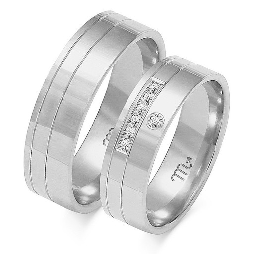 OBRĄCZKI ZŁOTE 14K 6 mm BRYLANTY id OE-217