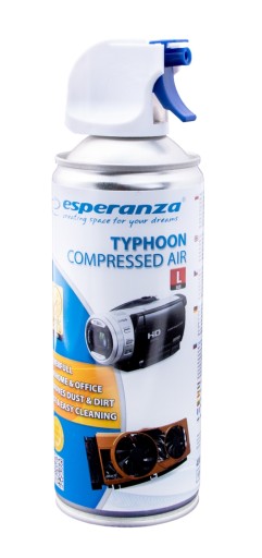 ESPERANZA SPRĘŻONY GAZ 400ML SPRAY PISTOLET ES120 Sprężone powietrze