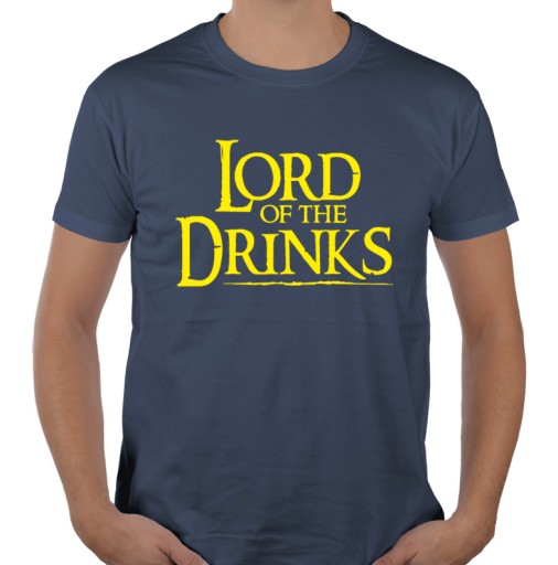Lord of the Drinks koszulka hobbit Tolkien Rings M