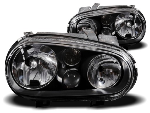 LAMPY VW GOLF IV 4 98-04R H7/H1/H3 HALOGEN DEPO BLACK SZKŁO SUPER EFEKT!