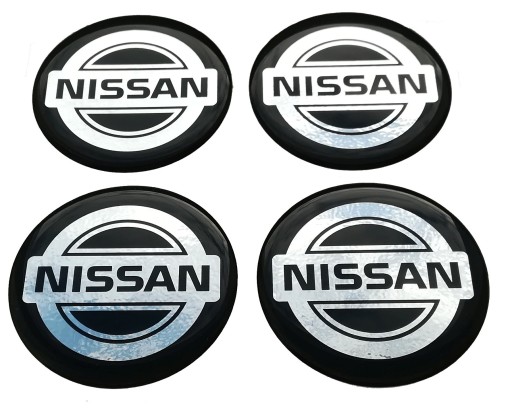 NAKLEJKI NA KOŁPAKI DEKIELKI FELGI NISSAN 56 MM