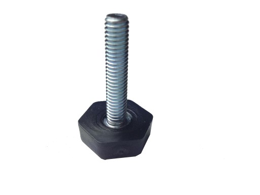 Stopka poziomująca talerzowa sześciokąt 25mm M8x30