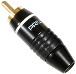 WTYK RCA NA KABEL 6mm POZŁACANY PRIUM PRRCA