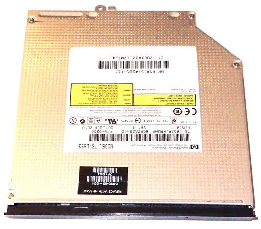 HP 4320s nagrywarka DVD-RW GSA-T50N TS-L633R SATA