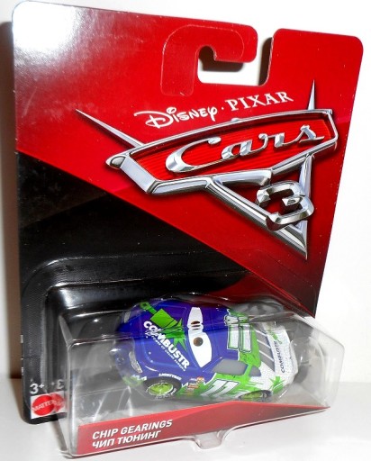 Chip Gearings Auta 3 Cars Mattel Disney 1:55 Autko