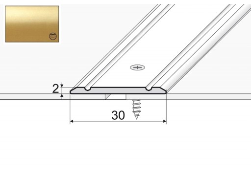 Listwa łączeniowa A02 aluminiowa 93cm ZŁOTO