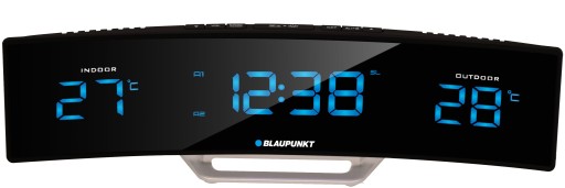 RADIO BUDZIK BLAUPUNKT CR12BK TEMPERATURA WEW/ZEW