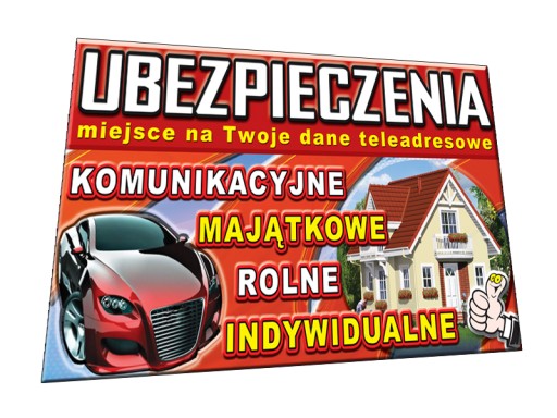 BANER REKLAMOWY UBEZPIECZENIA RÓZNE WYMIARY banery