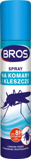 BROS SPRAY NA KOMARY I KLESZCZE 90ML SKUTECZNY