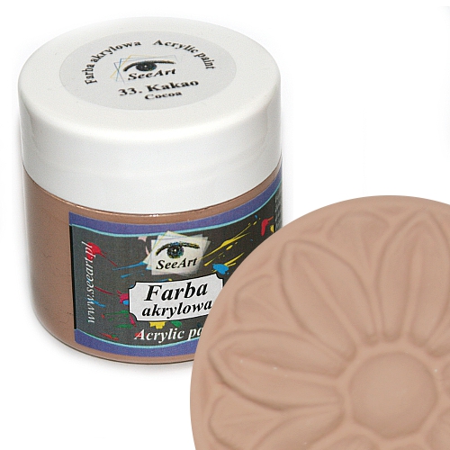 Farba akrylowa SeeArt 120 ml. 33 kakao