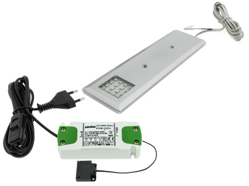 KOMPLET 1x Lampa meblowa NEO nad blat + zasilacz