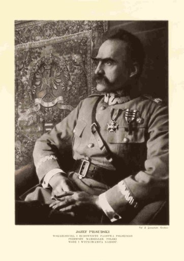 Rycina Portret Marszałek Józef Piłsudski A4