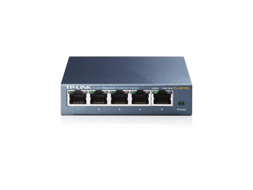 Switch TP-Link TL-SG105 5p Gigabit, obudowa metal