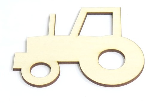TRAKTOR TRAKTOREK ZE SKLEJKI 100x81mm DEKOR ZK30