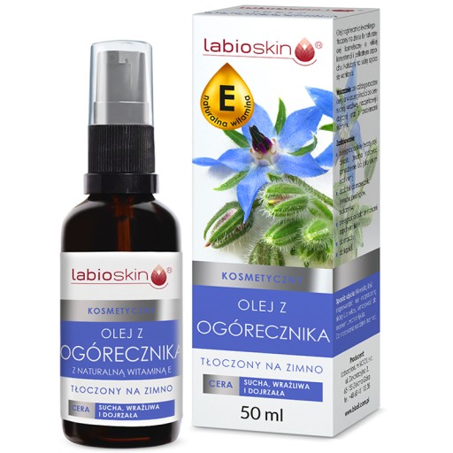 LabioSkin OLEJ Z OGÓRECZNIKA Naturalna WITAMINA E