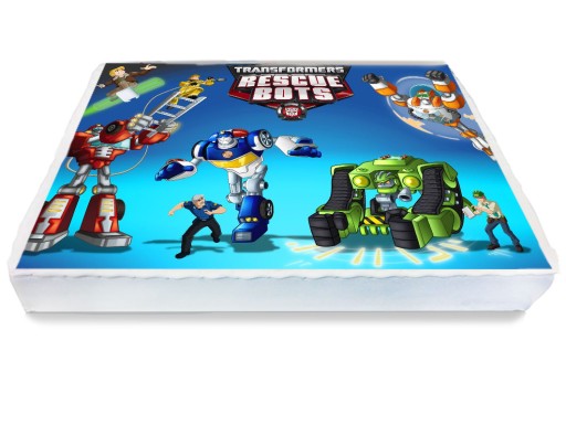 OPŁATEK NA TORT A4 Transformers Rescue Bots Prime