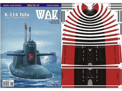 WAK 3/17 Okręt podwodny K-114 Tuła (Delta IV 1:200